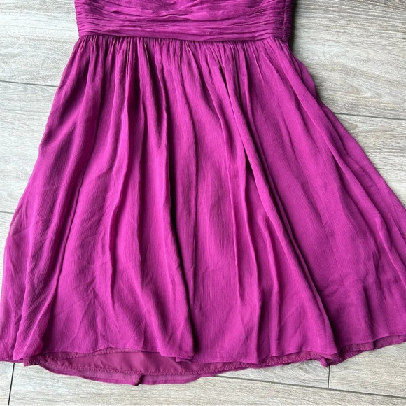 J.  Crew Kylie Pure Silk Bridesmaid Dress in Berry Red - Picture 7 of 15